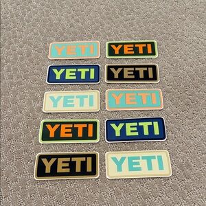 YETI Vibrant Logo Sticker Collection